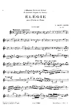 télécharger la partition d'accordéon  ÉlÉGIE Pour violon Et Piano au format PDF