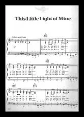 télécharger la partition d'accordéon This little light of mine (This little girl of mine) au format PDF