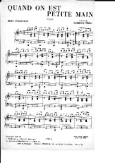 télécharger la partition d'accordéon Quand on est petite main (Orchestration) au format PDF