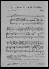 télécharger la partition d'accordéon The shrine of Saint Cecilia au format PDF
