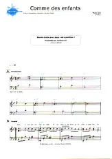 télécharger la partition d'accordéon Comme des enfants (Niveau 3) au format PDF