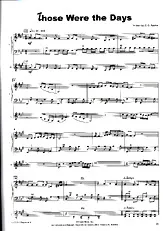 télécharger la partition d'accordéon Those were the days - Mary Hopkin - (2 acc) au format PDF