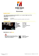 télécharger la partition d'accordéon Ma tendresse au format PDF