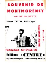 télécharger la partition d'accordéon Souvenir de Montmorency au format PDF