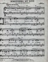 télécharger la partition d'accordéon Somewhere My Love au format PDF