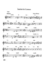 télécharger la partition d'accordéon samba for Carmen Mib au format PDF