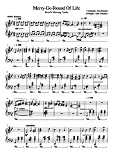 télécharger la partition d'accordéon MERRY GO ROUND OF LIFE au format PDF