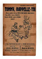 télécharger la partition d'accordéon TOMMY , RAPPELLE-TOI au format PDF