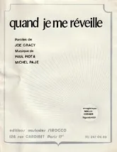 télécharger la partition d'accordéon Quand je me réveille ( chanté par Noëlle Cordier) au format PDF