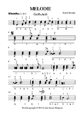 télécharger la partition d'accordéon MELODIE  au format PDF