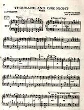 télécharger la partition d'accordéon Thousand and One Night Waltz au format PDF