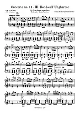 télécharger la partition d'accordéon Concerto in D minor (mov. 3) for free bass accordion J. Haydn/M. Grác au format PDF