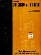 télécharger la partition d'accordéon Concerto in G Minor au format PDF