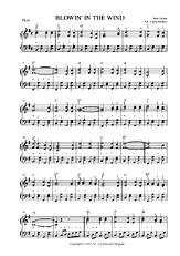 télécharger la partition d'accordéon BLOWIN'IN IN THE WIND Piano au format PDF