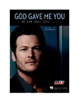 télécharger la partition d'accordéon God gave me you au format PDF
