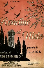 télécharger la partition d'accordéon Rondine al Nido (Homing Swallows) au format PDF