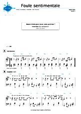 télécharger la partition d'accordéon Foule sentimentale (Niveau 2) au format PDF