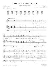 télécharger la partition d'accordéon Donne un peu de toi (Song for donna) au format PDF