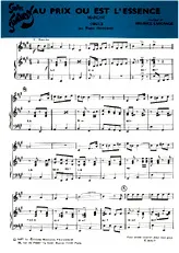 télécharger la partition d'accordéon Au prix ou est l'essence (Orchestration) au format PDF