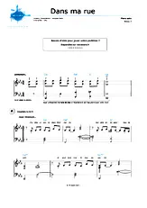 télécharger la partition d'accordéon Dans ma rue (Niveau 3) au format PDF