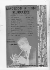 télécharger la partition d'accordéon Madison Album / 11 Succès au format PDF
