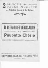 télécharger la partition d'accordéon Le refrain des beaux jours au format PDF