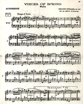 télécharger la partition d'accordéon Voices of Spring Waltz au format PDF