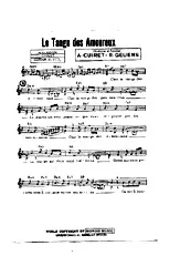télécharger la partition d'accordéon LE TANGO DES AMOUREUX au format PDF