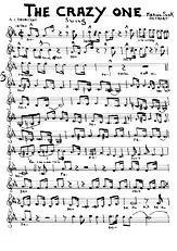 télécharger la partition d'accordéon The crazy one (swing) au format PDF