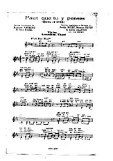 télécharger la partition d'accordéon FAUT QUE TU Y PENSES au format PDF