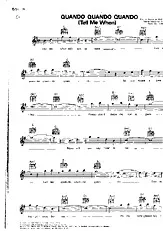 télécharger la partition d'accordéon Quando Quando / Cuando, Cuando / Piano , Accordéon ,Guitar au format PDF