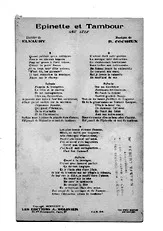 télécharger la partition d'accordéon EPINETTE ET TAMBOUR (paroles) au format PDF