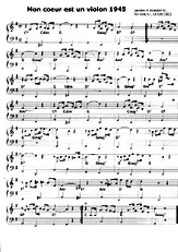 télécharger la partition d'accordéon Mon coeur est un violon au format PDF