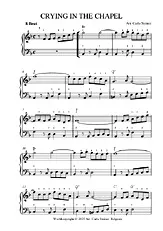 télécharger la partition d'accordéon CRYING IN THE CHAPEL au format PDF