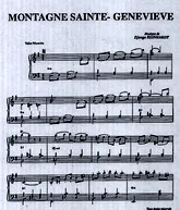 télécharger la partition d'accordéon Montagne Sainte Genevieve au format PDF