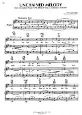 télécharger la partition d'accordéon Unchained melody au format PDF