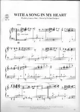 télécharger la partition d'accordéon With a song in my heart au format PDF
