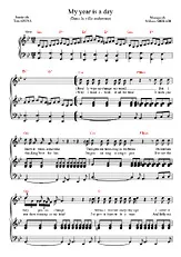télécharger la partition d'accordéon My year is a day (dans la ville endormie) New transcribe au format PDF