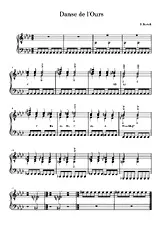 télécharger la partition d'accordéon danse de l'ours au format PDF