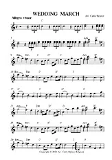 télécharger la partition d'accordéon WEDDING MARCH au format PDF
