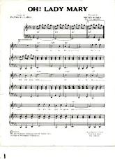télécharger la partition d'accordéon Oh ! Lady Mary au format PDF