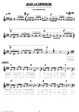 télécharger la partition d'accordéon JOJO LA CYRRHOSE  (Java chantée) au format PDF