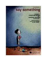 télécharger la partition d'accordéon Say something au format PDF