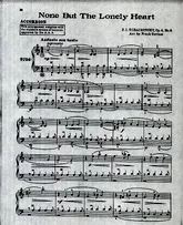 télécharger la partition d'accordéon None But The Lonely Heart au format PDF