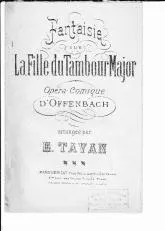 télécharger la partition d'accordéon La fille du tambour Major (Offenbach)) au format PDF