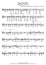 télécharger la partition d'accordéon my god be whith you au format PDF
