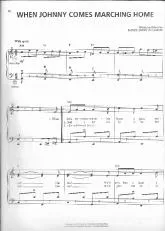 télécharger la partition d'accordéon When Johnny comes marching home au format PDF