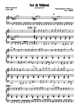 télécharger la partition d'accordéon Fils de personne (Fortunate son) au format PDF