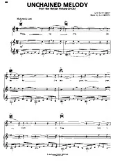 télécharger la partition d'accordéon Unchained melody au format PDF
