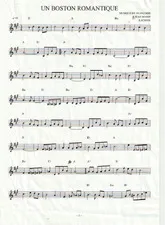 télécharger la partition d'accordéon Un Boston Romantique au format PDF